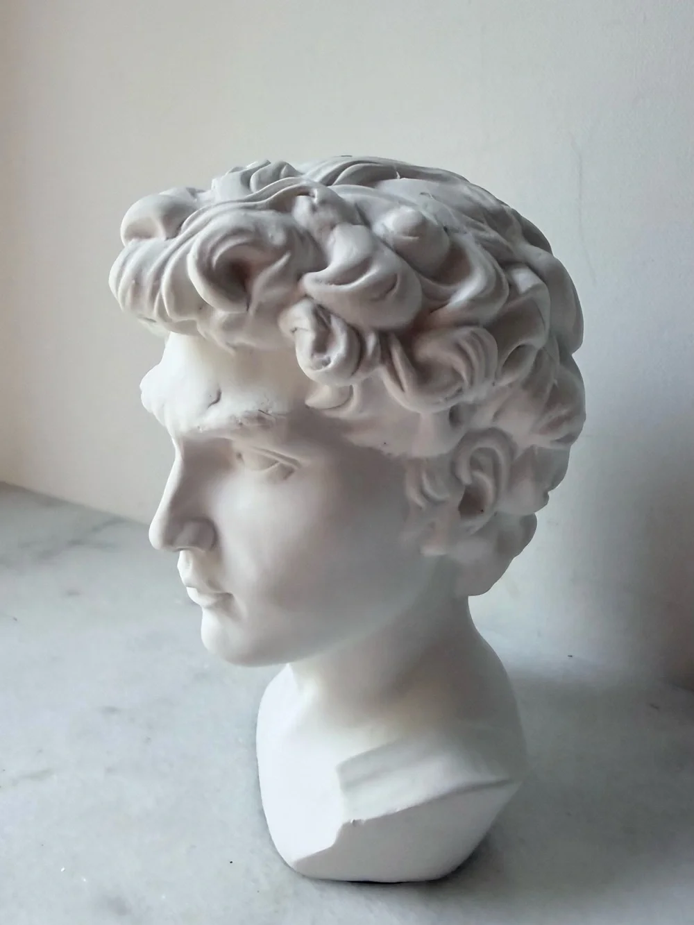 David Classical Marble David head Bust Sculpture - Picture 6 of 12